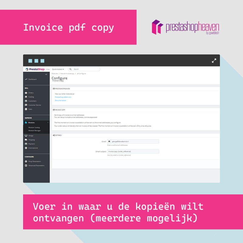 Invoice copy pdf e-mail
